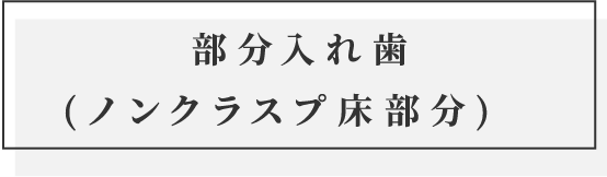 部分入れ歯(ノンクラスプ床部分)